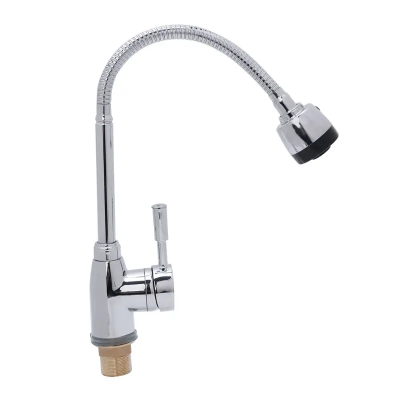 Solid Zinc Alloy Kitchen Water Tap Mixer Cold and Hot Basin Faucet
