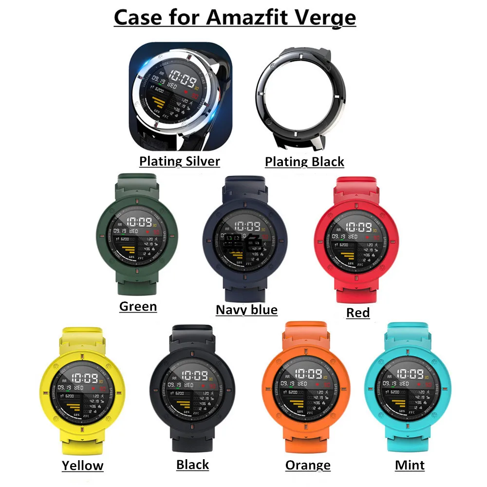 PC защитный чехол для часов для Xiaomi Huami Amazfit Verge 3 ультратонкий защитный чехол для Amazfit 3 Verge чехол-бампер аксессуар