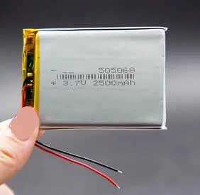 

Free shipping 1pcs 505068 505070 3.7v 2500mah polymer lithium li-po battery for headset gps speaker bluetooth toy recorder