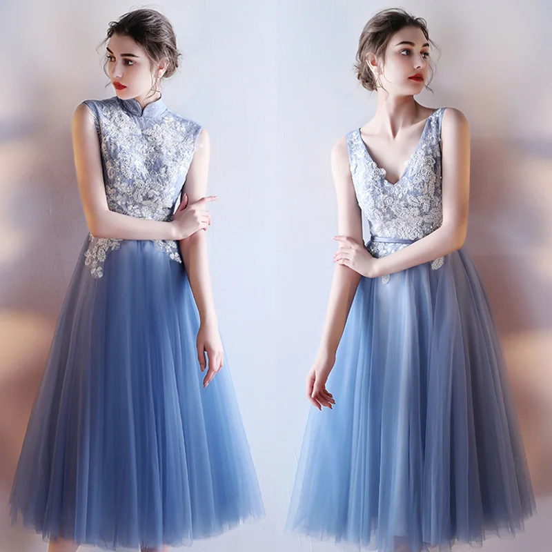 1 Parti Sans Élégant Bal Soirée 2 De Vintage Femmes Robes 2018 Backless Robe Appliques Floral Nouveau Célébrité Mariage style Manches Pour Style Le zwx7qERUA