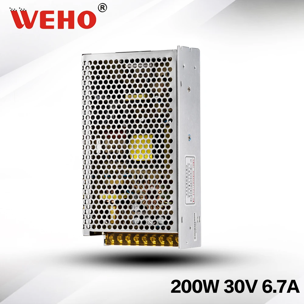 

(S-200-30) 30V 6.7A 200W Single output switching power supply CE ROHS