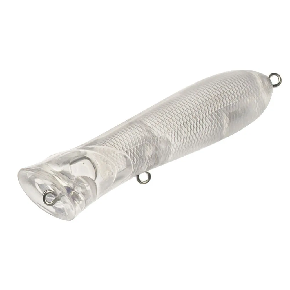 10pcs Blank Lure bodies, Topwater 80mm, Unpainted Fishing Bait, Popper