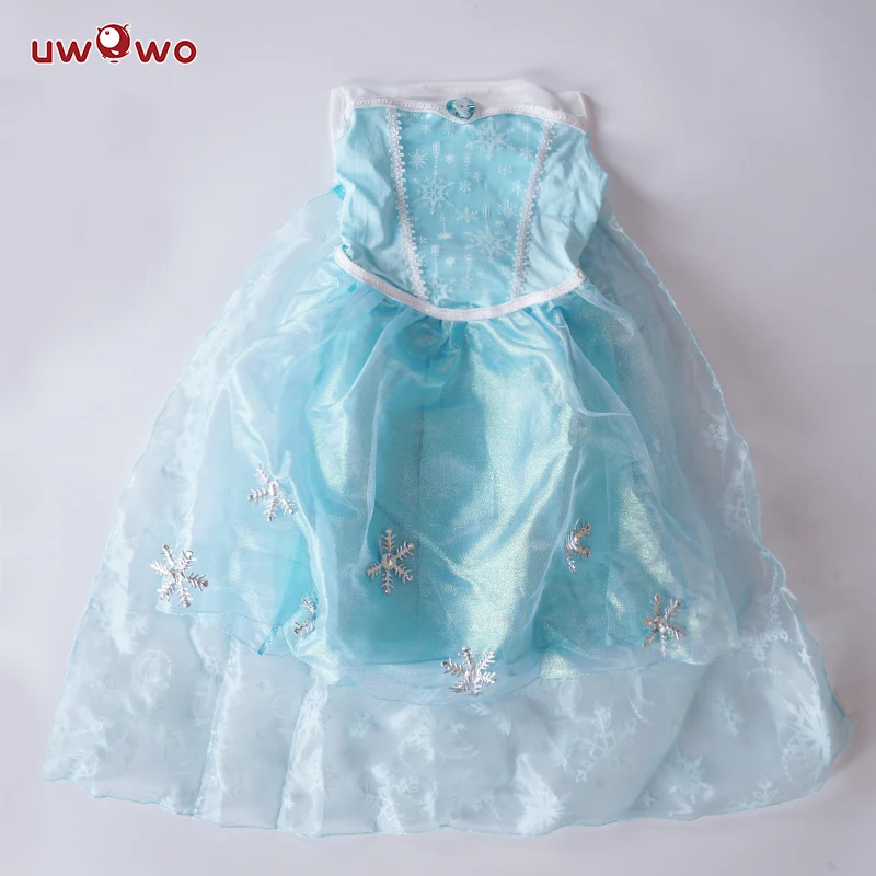 UWOWO костюм холодного цвета Эльзы платья для девочек Аниме Косплей Хэллоуин детей