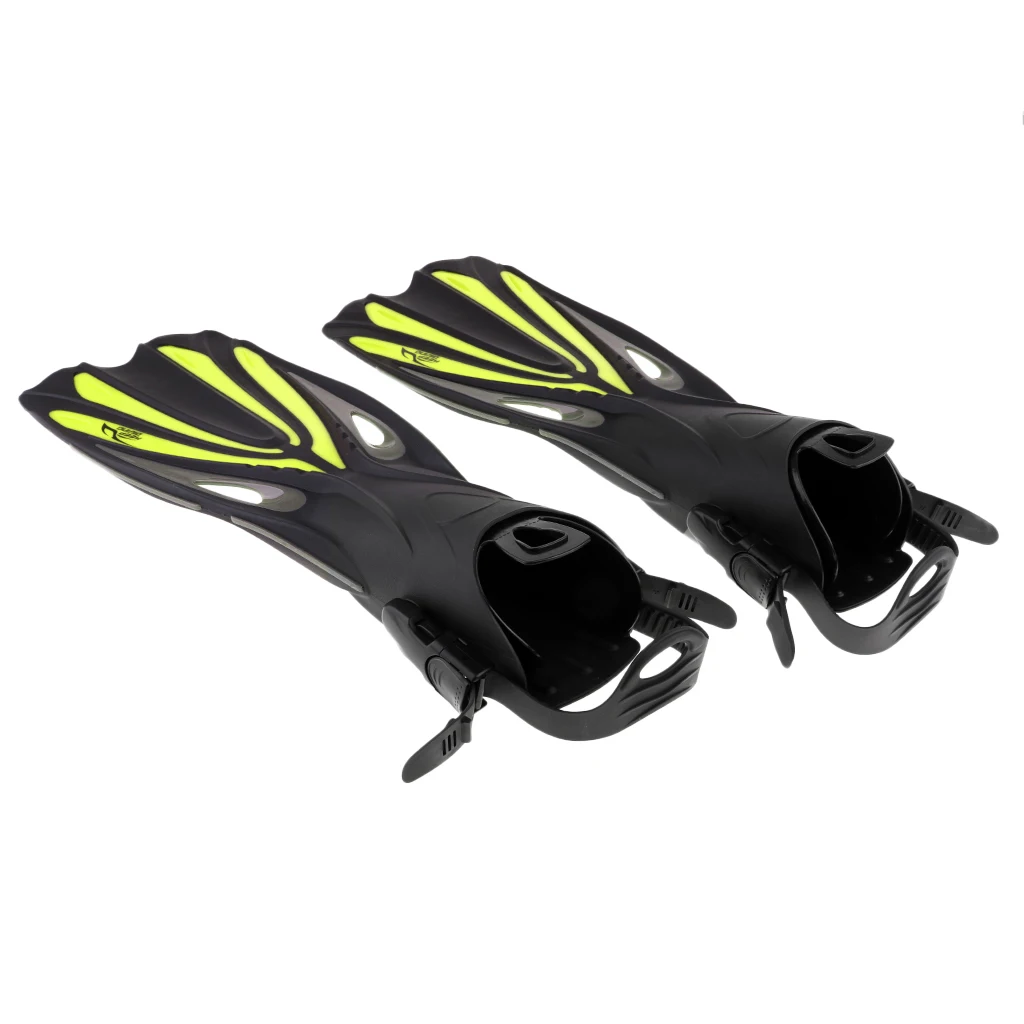 2019 MagiDeal Snorkeling Fins Scuba Diving Fins Adjustable Adult Swim Speed Fins Adjustable Fins Diving Fins Flippers
