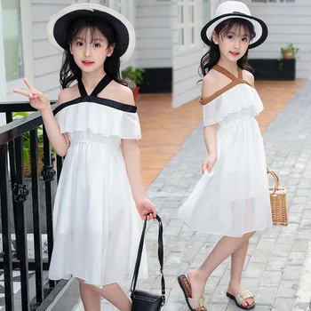 

Summer Girls Dress 2020 Teenager Girl Party Dress Chiffon Princess Dresses For Kids Girl Children Clothing 6 8 10 12 Years