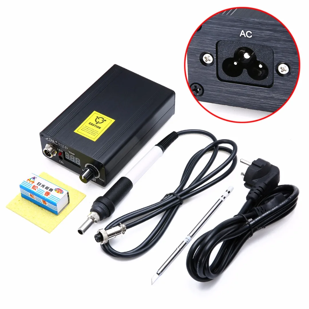 

1Set Digital Soldering Iron Station Temperature Controller + T12 Handle + T12-K Heating Core EU Plug