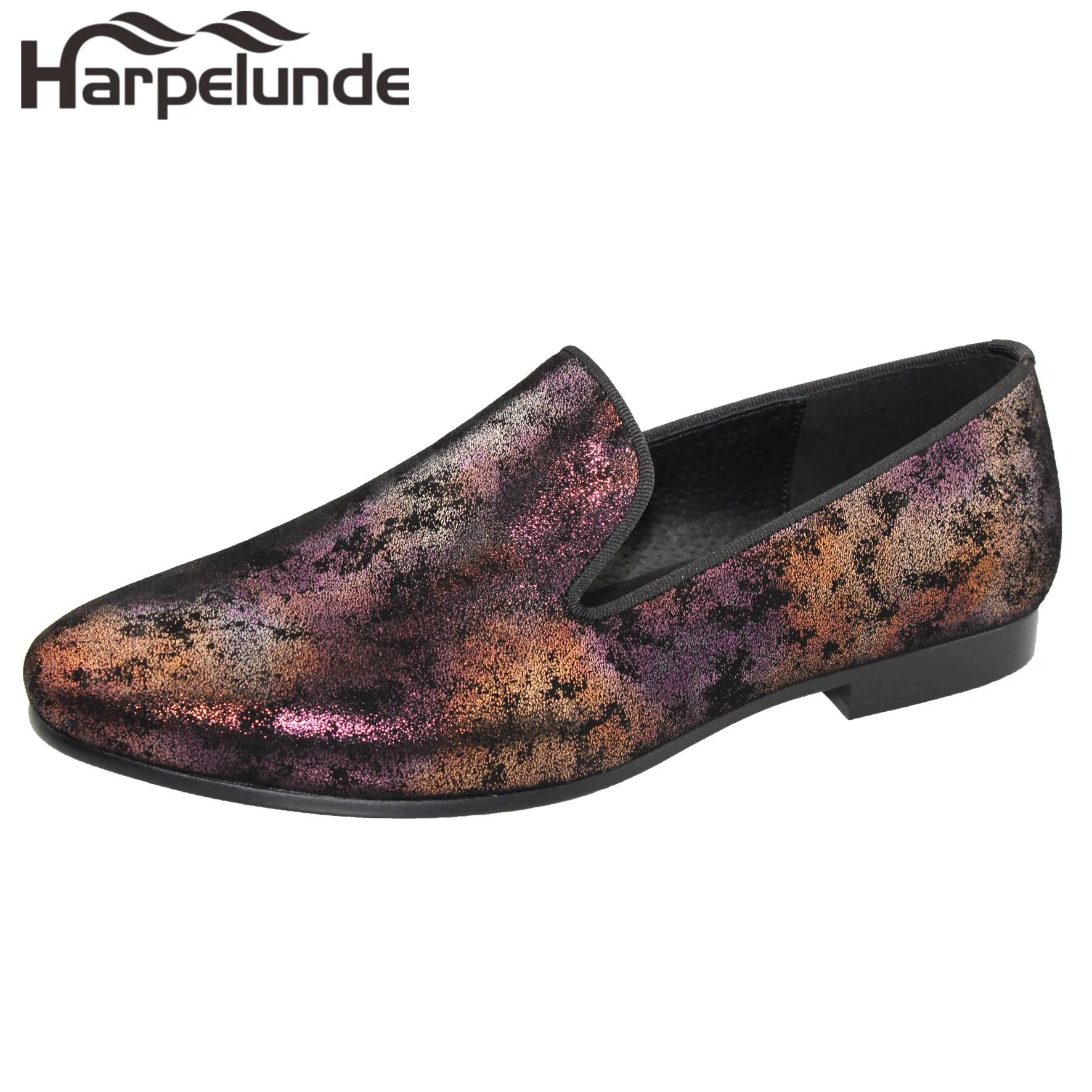 Homens Assorted Flats Sapatos Pintura Harpelunde De Se Vestem Casamento Couro rnqzxwrPS