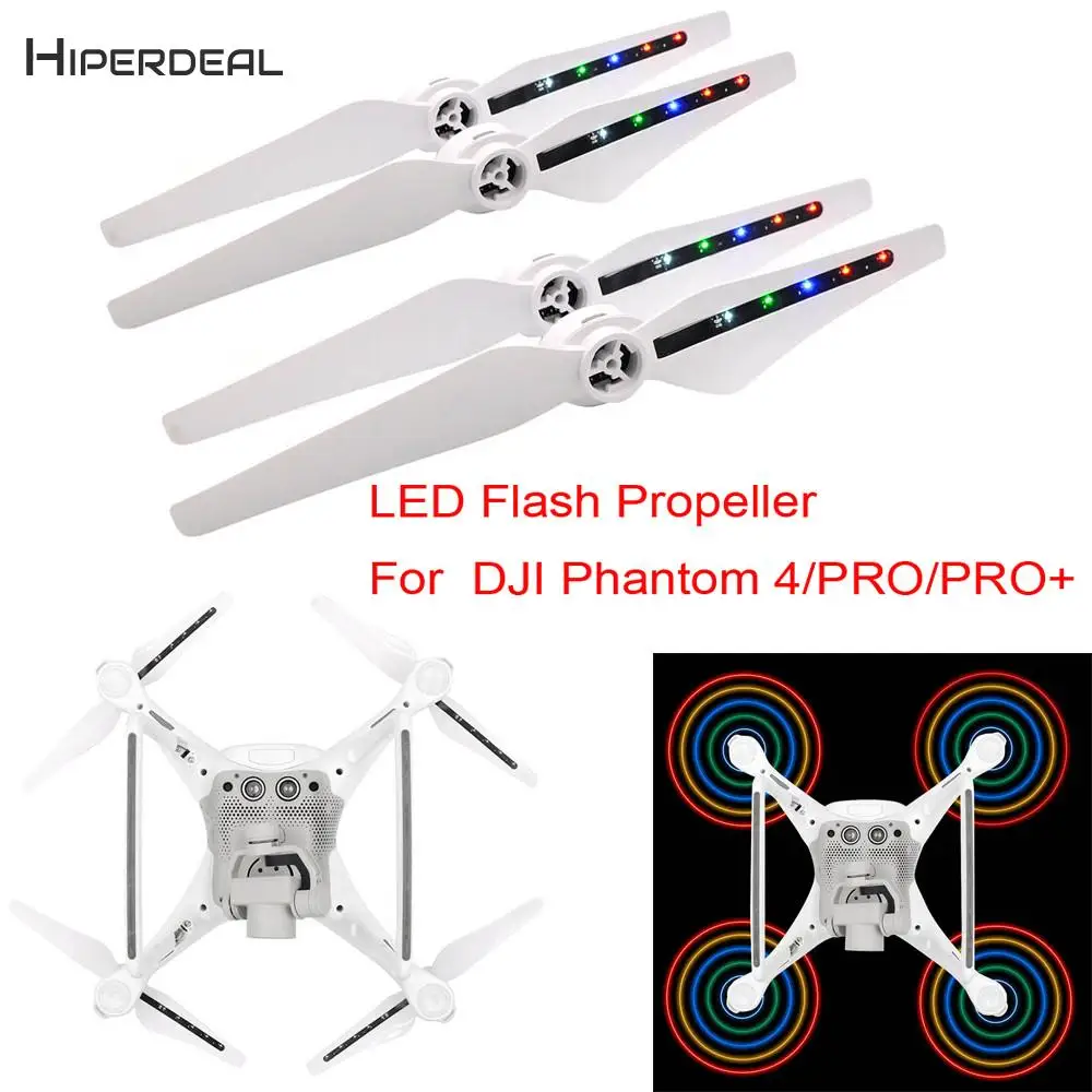 

2Pairs LED Light Quick-Release Propeller For DJI Mavic Pro Pro+ Platinum 4 Quadcopter Plastic Accessories Drone Flash Prop BAY02