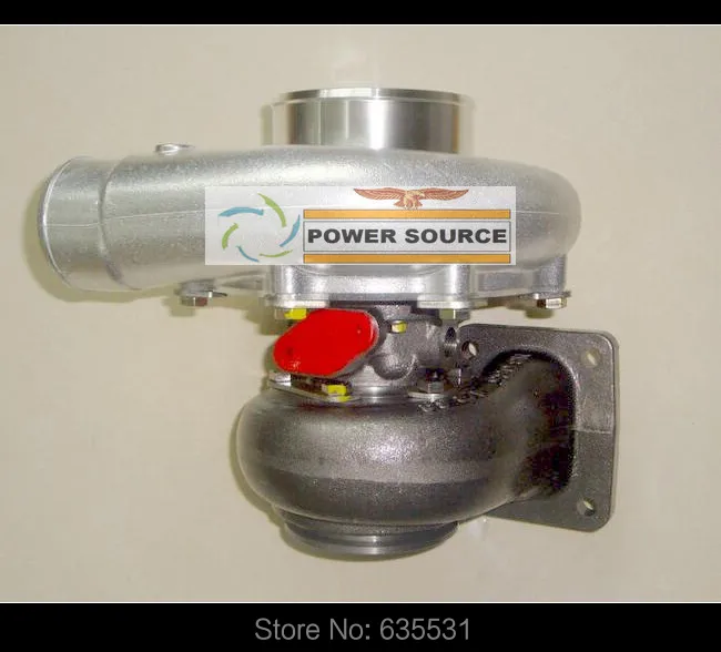 Turbo Turbine oil cooled Turbocharger T76 T4 Turbine AR .68 Comp AR 0.80 800HP-900HP Turbo charger - (2)