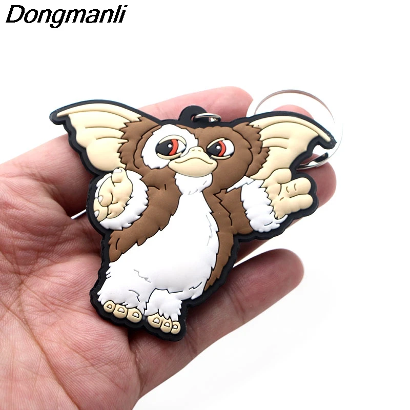 P2997 Dongmanli Симпатичные Gremlins двухсторонняя Подвеска из ПВХ брелок автомобильный держатель ключей брелок для ключей подарок