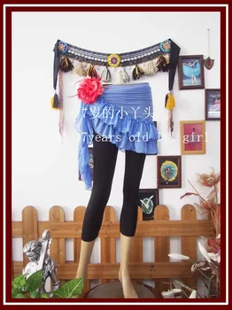 

Transparent thin Tribal belly dance hip over scarf BL126-180