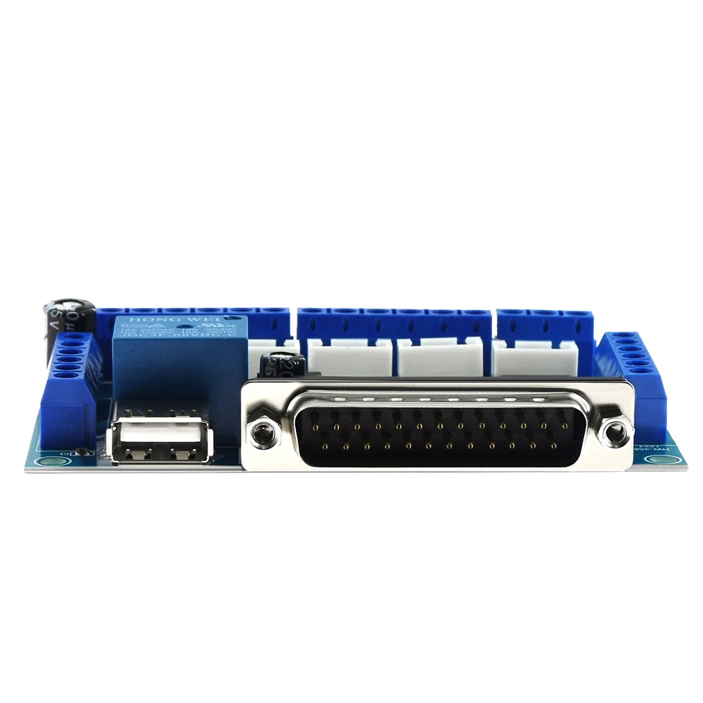 5 осевая CNC плата с USB кабелем для драйвера шагового двигателя MACH3 параллельное