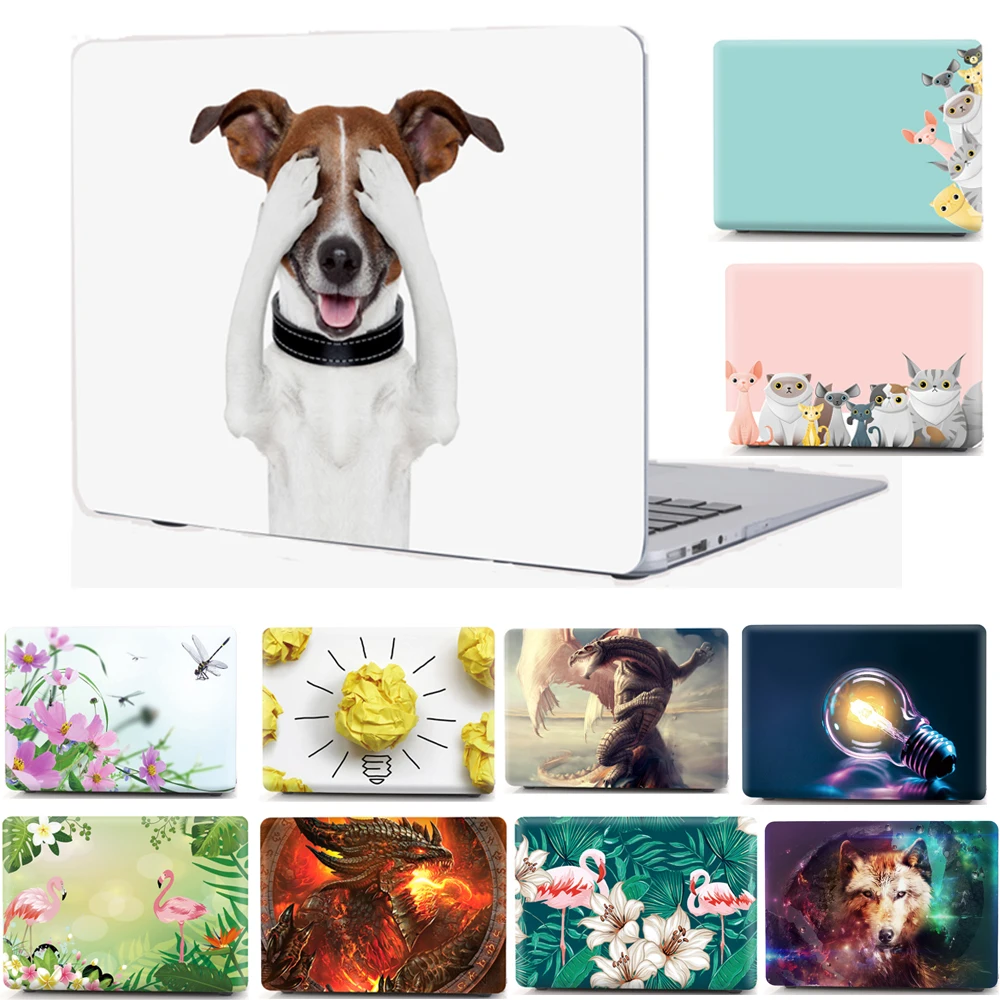 Печатный чехол с изображением животного для ноутбука Macbook Air 11 13 Pro 12 15 сумка в виде