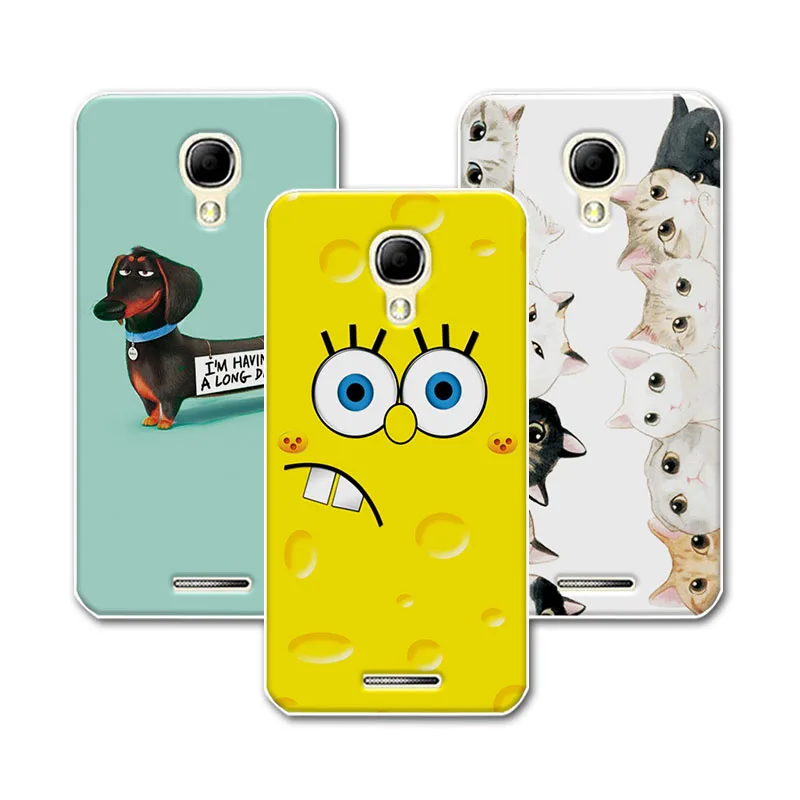 

For Alcatel One Touch Pixi 4 5010 5010D 3G 5.0" Soft Silicone Case Cover For Alcatel 5010D Case Bear Cartoon Painting Protector