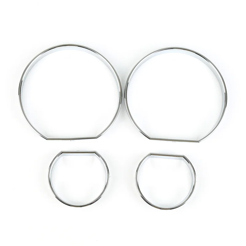 

4 Pcs Plastic Gauge Dash Dial Rings Bezel Trim Speedometer for BMW E46 1998-2005 M3 2000-2006 Car Accessories Interior