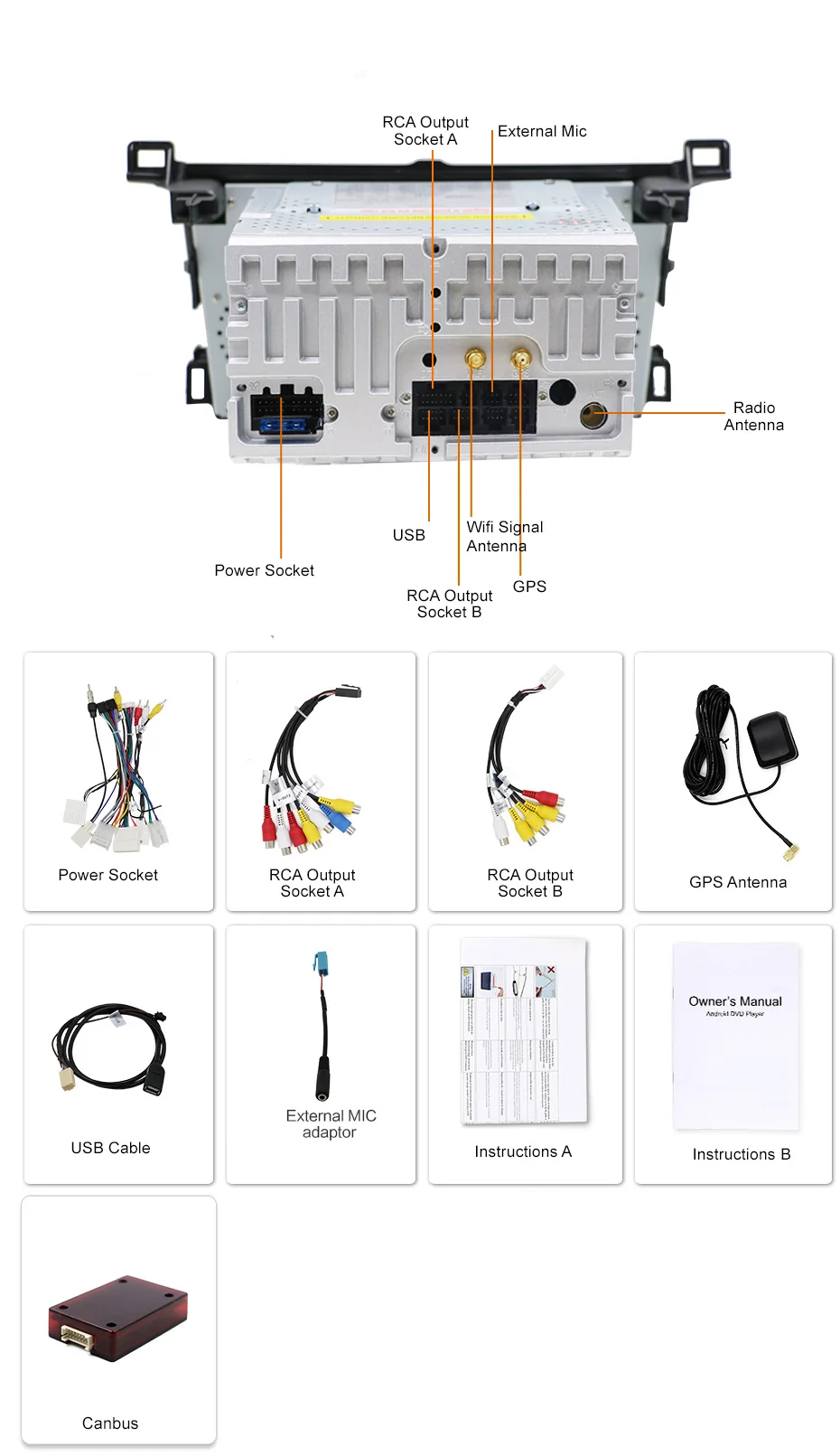 Discount Octa core Android 8.1 2 din car dvd For RAV4 2013 2014 2015 with WiFi 3/4G RDS USB Bluetooth auto-radio car gps navigation 23