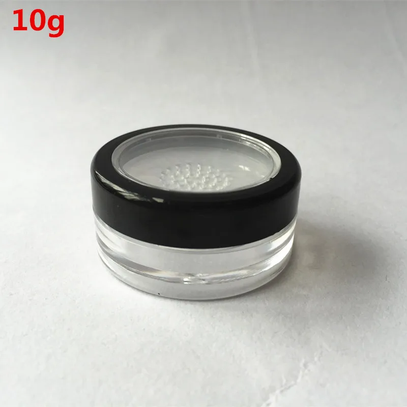 

50pcs 10g Small Round Box,Empty Plastic Container For Cosmetic Packaging Portable Powder Compact Jar