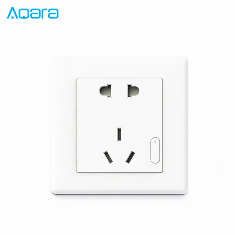 

Original Xiaomi Aqara Smart Wall Switch Socket Plug Light Control ZiGBee Wireless Key APP Wireless Remote For Smart Home 10A AC