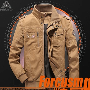 

Autumn Army Green Military motorcycle Ma-1 aviator pilot Air men bomber jacket 5XL 6XL winter coat men cotton Tactical clothing