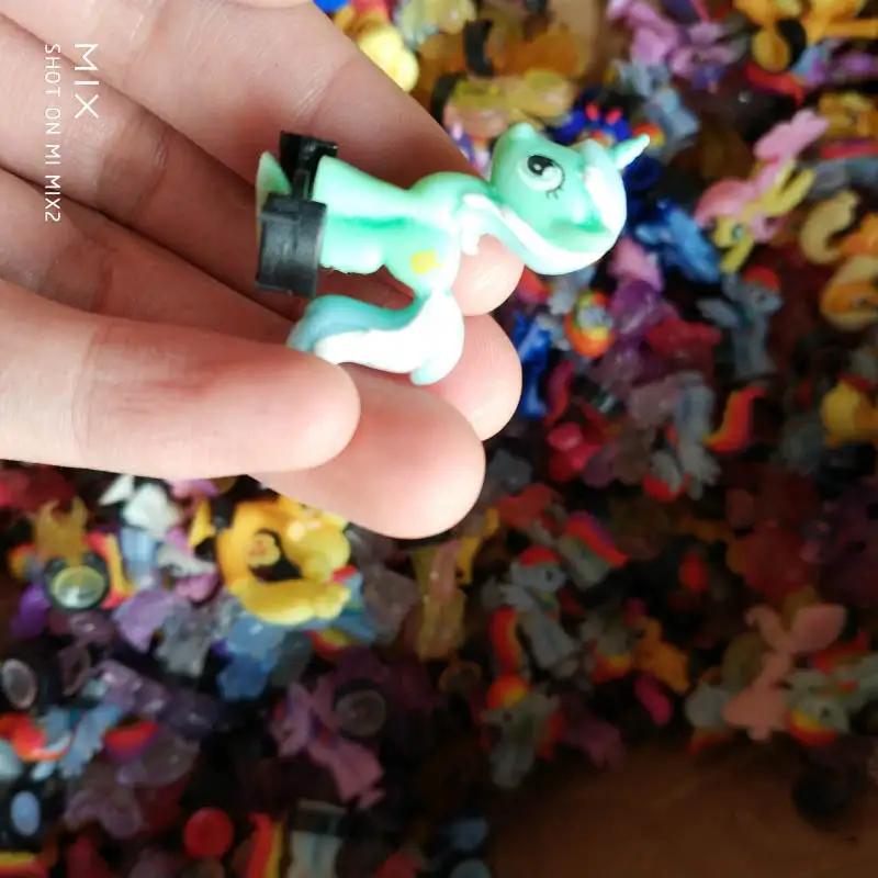 50 шт./лот фигурки пони принцесса мягкая резиновая игрушка девочка подарок виниловая кукла игрушки на день рождения дети аниме фигурка лошади