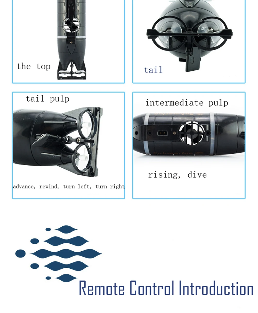 Мини р/у подводная лодка детская игрушка 2 цвета пластик Мальчики подводный субмарина игрушки дистанционное управление интеллектуальная развивающая игрушка