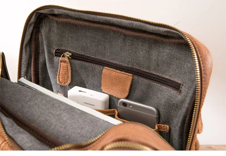 homens Marrom bolsa de ombro homens couro