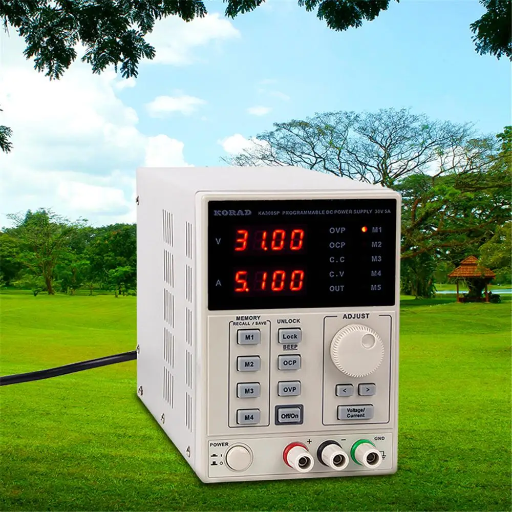 

KORAD Precision Adjustable Digital Programmable DC Power Supply Laboratory Power Supply + Silicone Pen + Output Line KA3003D