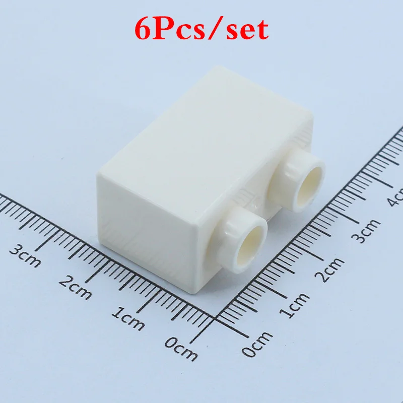 6pcsset 1X2 Thick Bricks Diy Big Size Building Blocks Bulk Accessories Compatible LegoING Duploed Toys For Children Educational Gift (7)