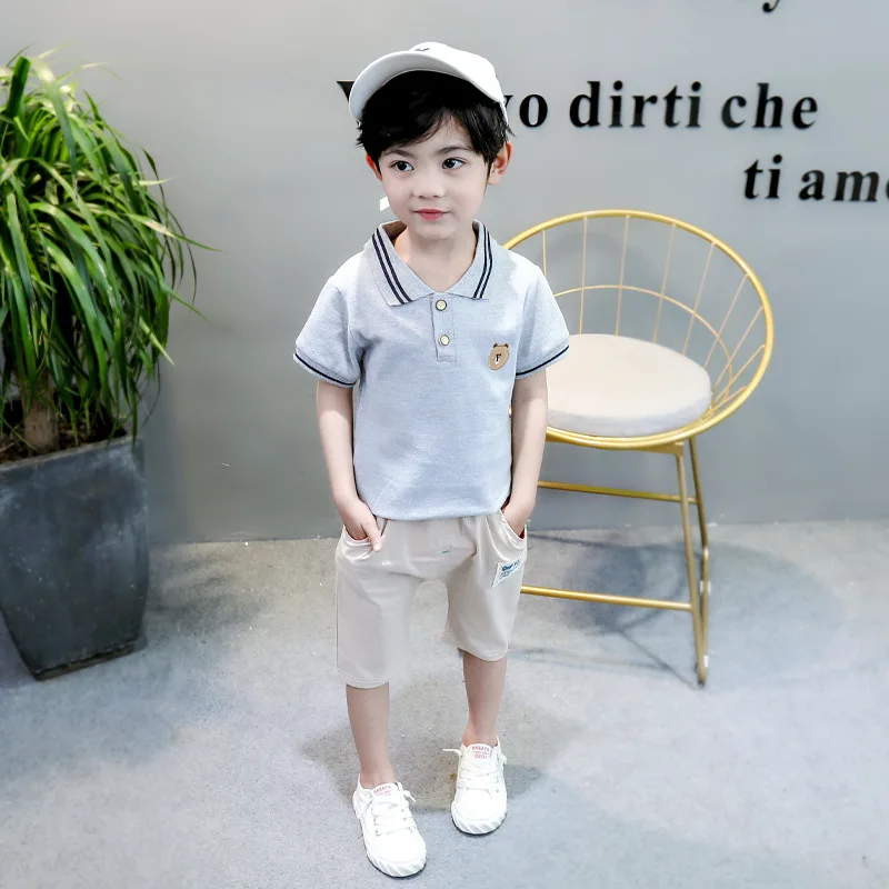 Boys Summer Clothes Sets Toddler Baby T-shirt+Pant 2pcs Kids Outfit Tracksuit For 1 2 3 4 5 Years Boys Costume Children Clothing