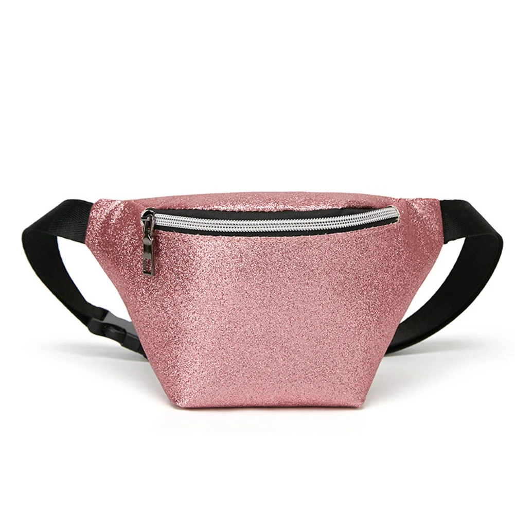 

Riding Outdoor Wear Resistant Multifunction Daily Adjustable Strap Shopping Casual Glitter Women Purses Waist Bag Portable