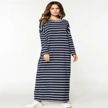 

Muslim women Long sleeve Dress maxi abaya islamic women dress clothing robe kaftan fashion Casual Jilbab Gown