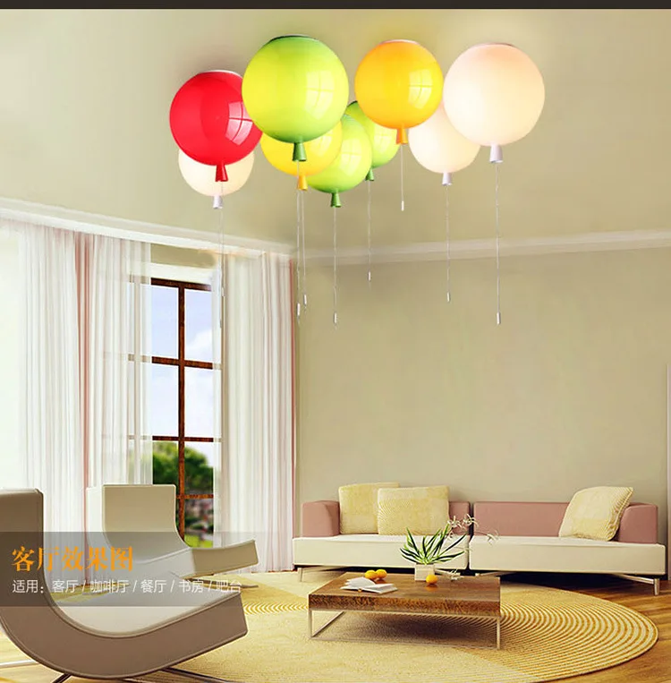 Лампа для детской комнаты, шар, акриловый потолочный светильник, домашний декор, детская спальня, E27 лампа, потолочные лампы с переключателем, Oygroup