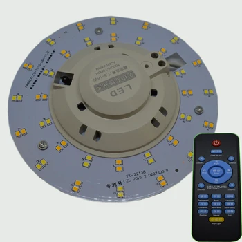 

[HangYue] wholesale led ceiling lamp PCB round 220v remote control 3color Dimmable light source lighting With the beads