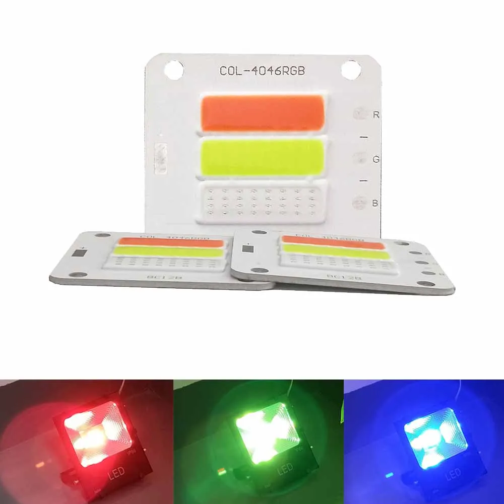 CLAITE 50 Вт RGB COB светодиодный светильник-чип для наводнения светильник DC24-30V RGB Красный Зеленый Синий