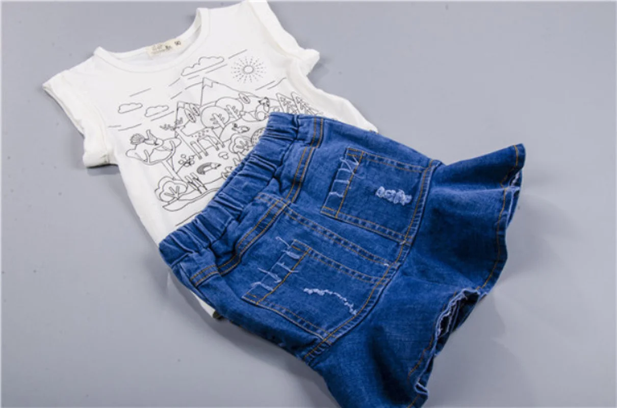 Джинсовые юбки для девочек, новые летние джинсы для девочек, юбка-пачка для малышей, детская юбка с рыбьим хвостом, костюм для девочек, хлопковая детская одежда
