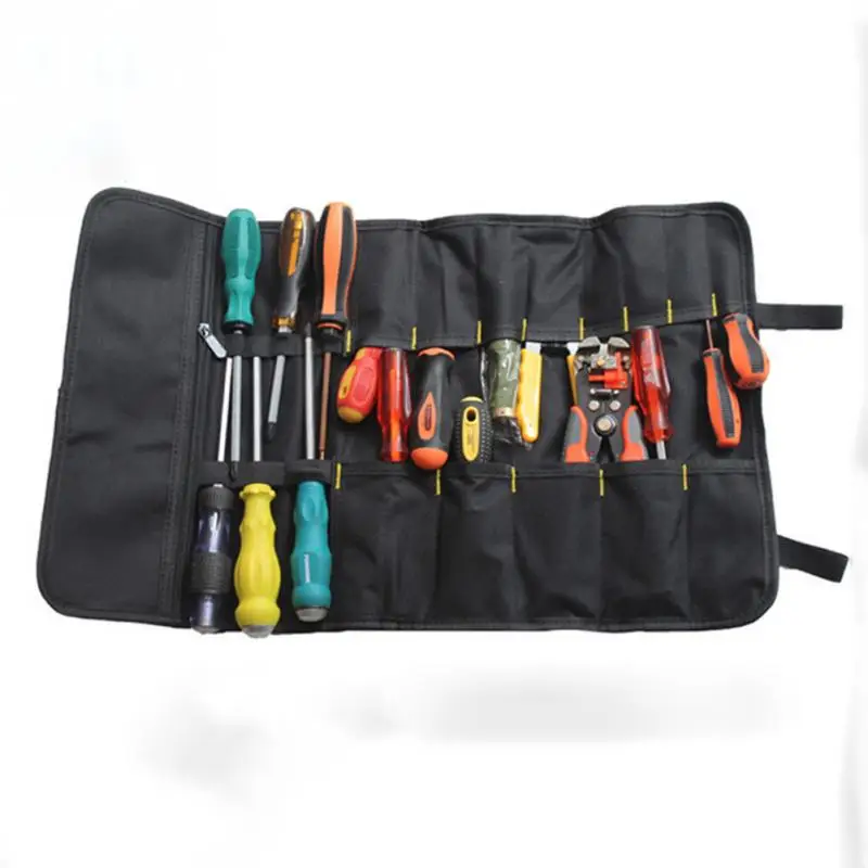 

Oxford Canvas Chisel Roll Rolling Repairing Tool Utility Bag Multifunctional With Carrying Handles -PJ