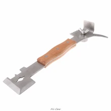 Нержавеющая сталь скребок пчела инструменты многофункциональный скребки Пчеловодство деревянная ручка ножа пчеловод пчеловодство поставки