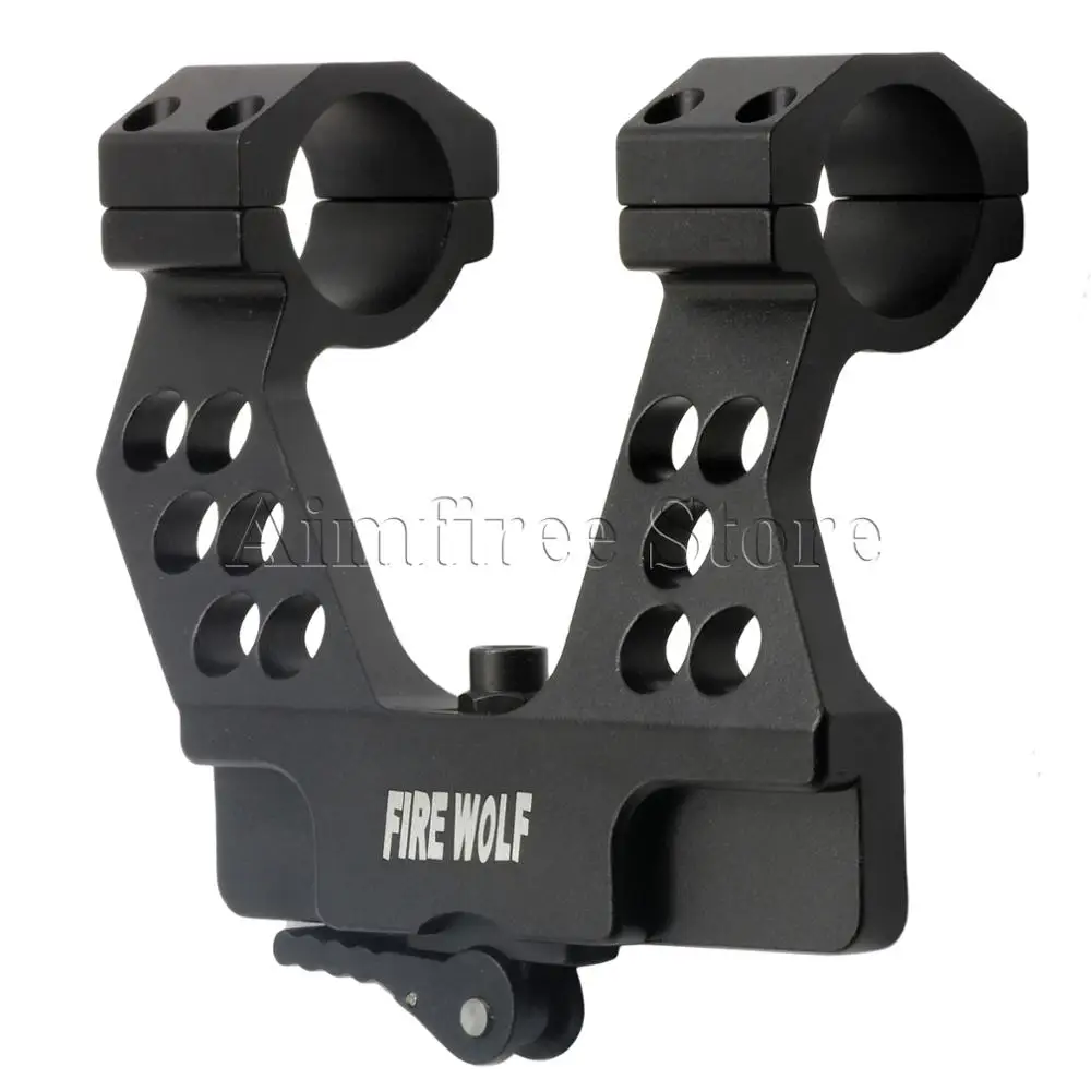 

Hunting Quick Release AK Side Rail Scope Ring Mount with Integral 1 Inch 25mm 30mm Rings For AK47 Hunting