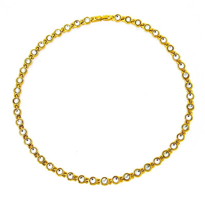 

38 Korea Full Gold Color 316L Stainless Steel Men's Necklace Magnetic Germanium Negative Jewelrys Design For Women