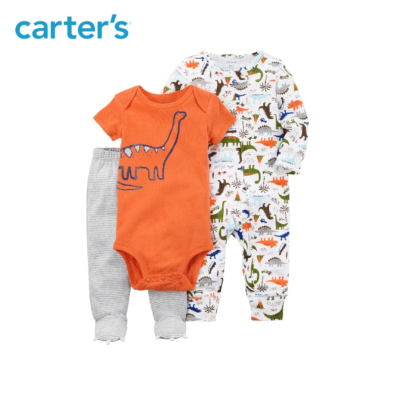 Carter's/комплект из 3 предметов боди с рисунком динозавра штаны комплекты одежды