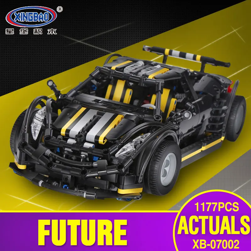 

XingBao 07002 Block 1177Pcs MOC Series The Balisong small Supercar Set children Educational Building Blocks Bricks Toys Model
