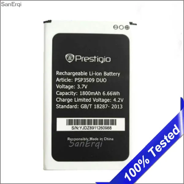 

10pcs 1800mAh PSP3509 DUO Replacement Battery For Prestigio Wize D3 E3 K3 PSP3509 DUO PSP 3509 Phone battery