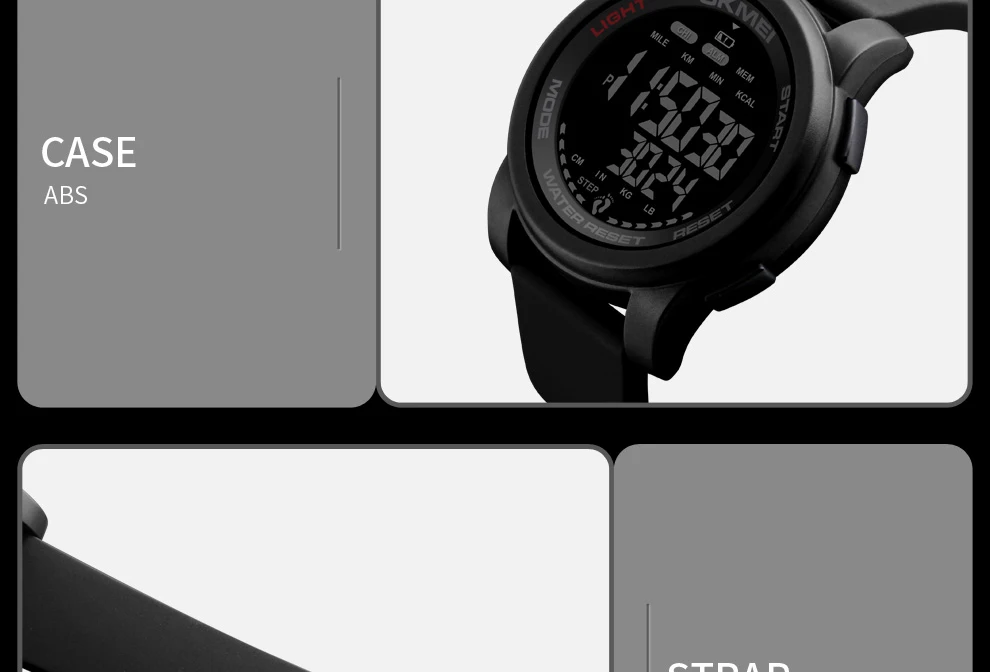 SKMEI мужские часы цифровые часы мужские наручные часы Шагомер калорий водонепроницаемые спортивные часы для мужчин Relogio Masculino