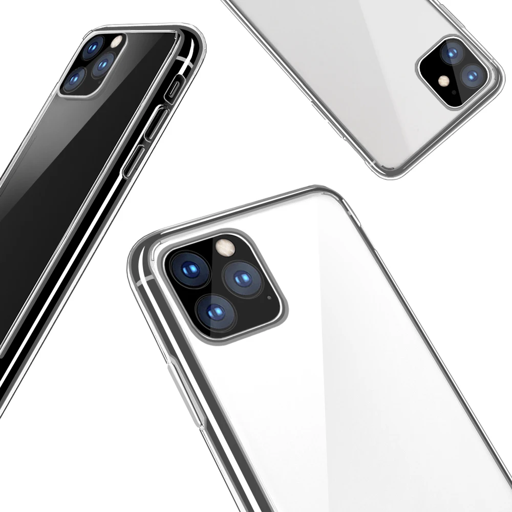 

Casteel For iPhone XI 11 2019 case cover tpu soft silicone transparent 5.8 6.1 6.5 inch iPhone 11 pro max case
