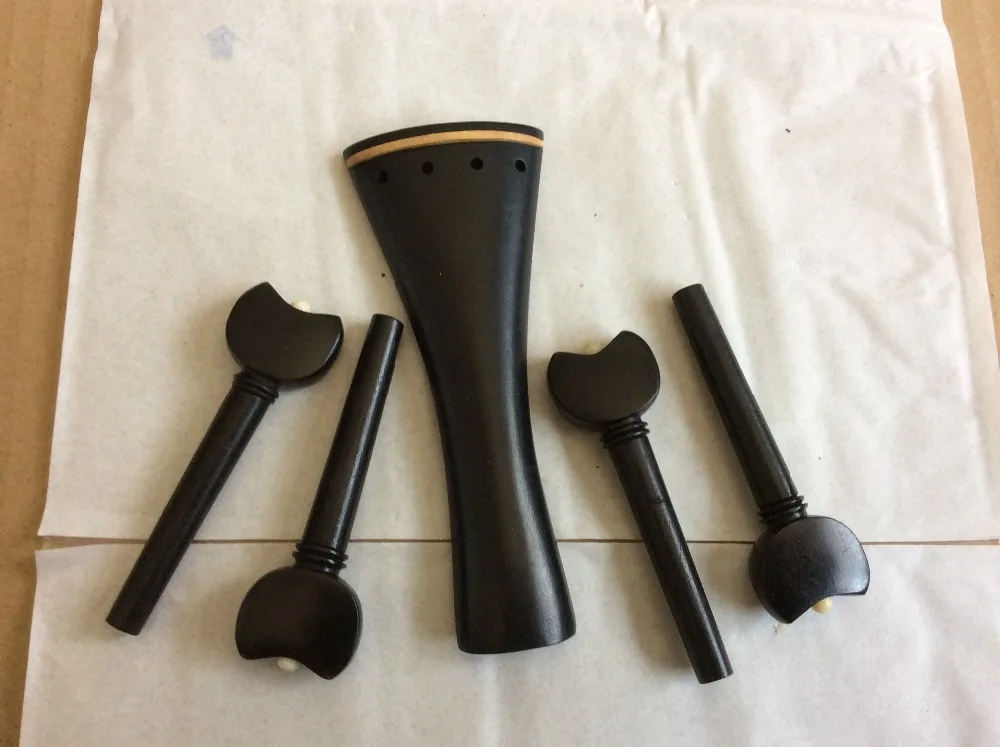 

1PC of violin tailpiece 4/4 Baroque style , ebony tailpiece and 4pcs pegs
