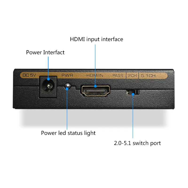 5 шт. HDMI к HDMI& R/L& spdif аудио с 2,1/5.1CH HDMI аудио экстрактор