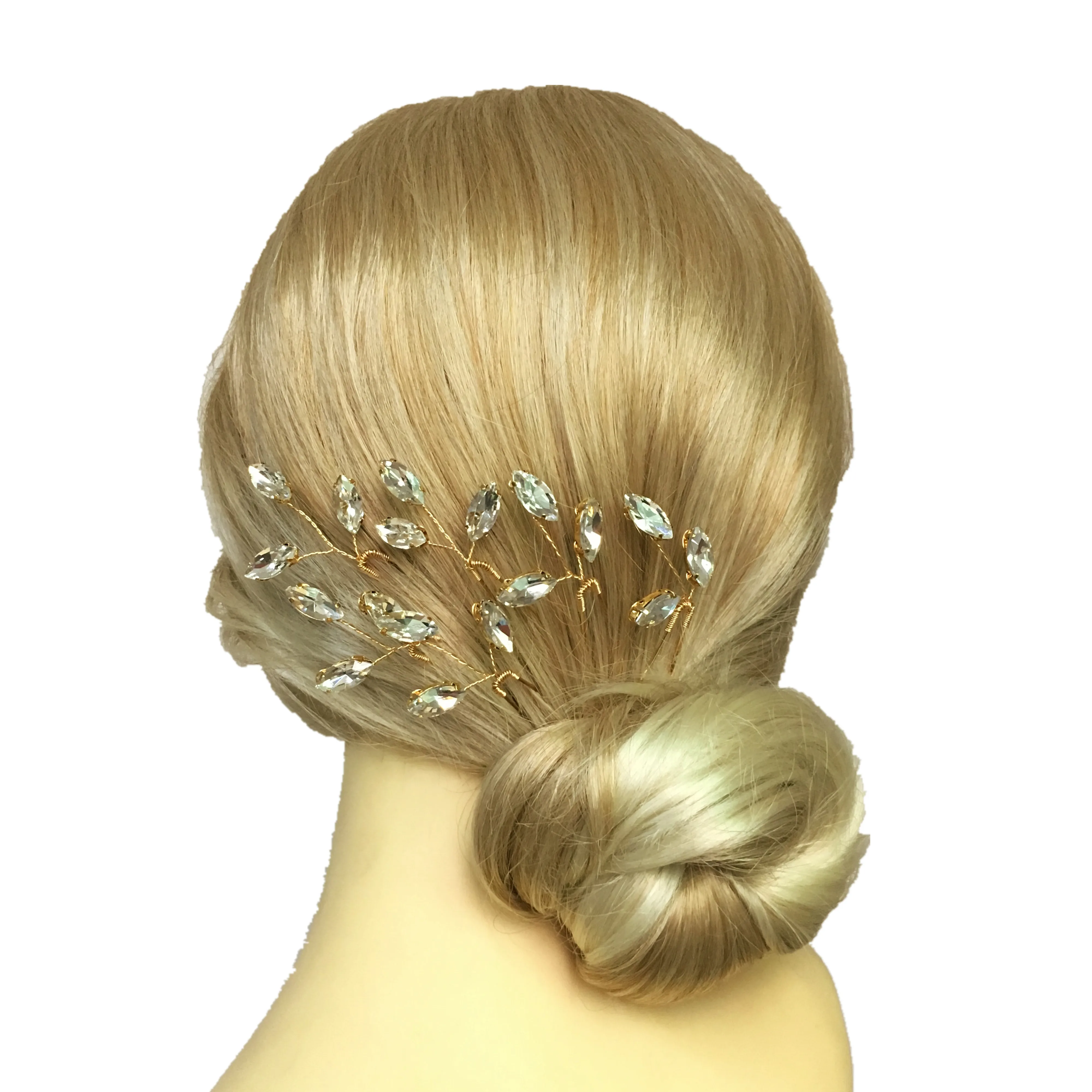 6pc Crystal Hair Pin Beach Wedding Hairpins Hair Accessories Bridal