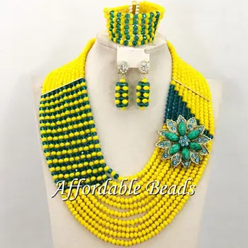 

Perfect Nigerian Beads Set Fashional African Jewelry Set Popular Style Wholesale Free Shipping BN550