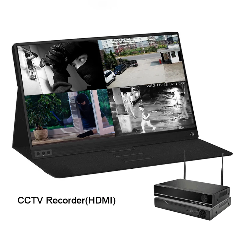 

15.6 inch ips screen hdmi type c lcd usb cctv camera portable monitor