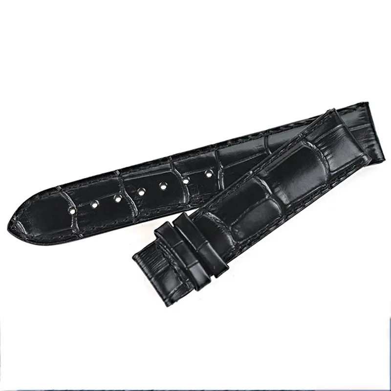 ISUNZUN мужской ремешок для часов Tissot 1853 T41 Locke PRC200 T461 T17 черный кожаный аксессуары